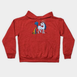 Unicorn Pooping Rainbow Kids Hoodie